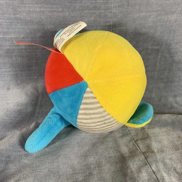 Gitzy Baby Elephant Rattle Plush Ball Sensory Nursery Toy Stuffed Animal - Picture 5 of 5